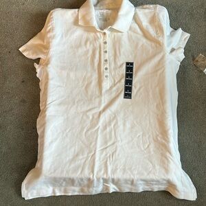 White St. John’s bag 5 button polo. Nwt.